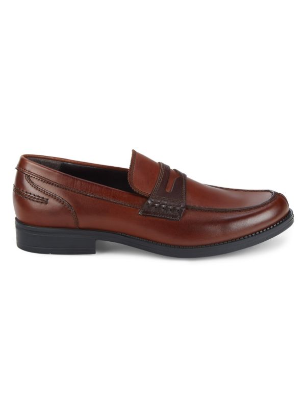 Saks Fifth Avenue Michael Leather Penny Loafers